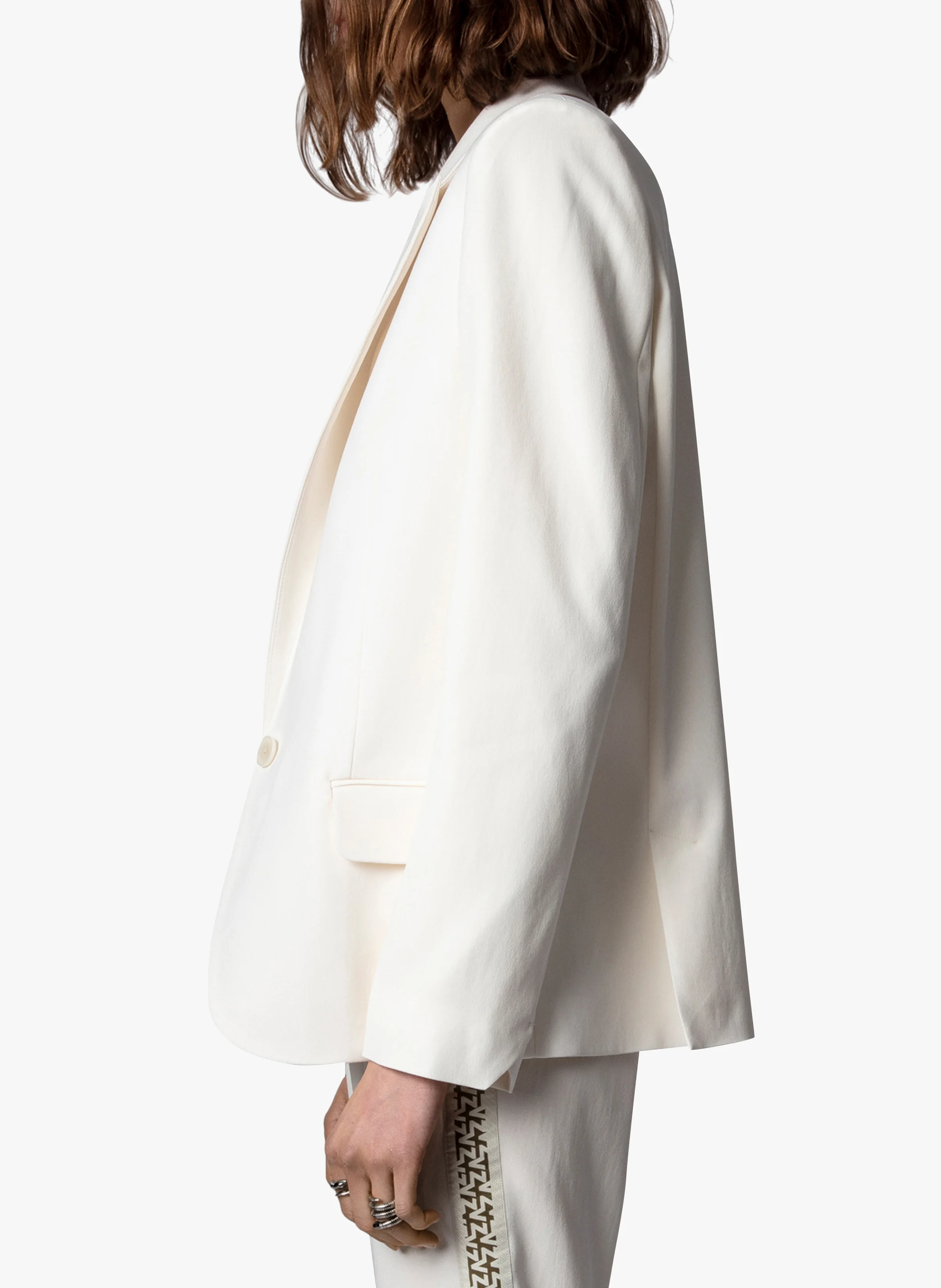 VOYAGE - Veste col tailleur | Blanc