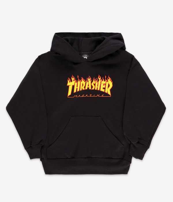Thrasher Flame Hoodie kids (black)