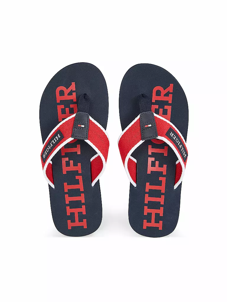 TOMMY HILFIGER Badeschuhe - Zehentrenner  rot