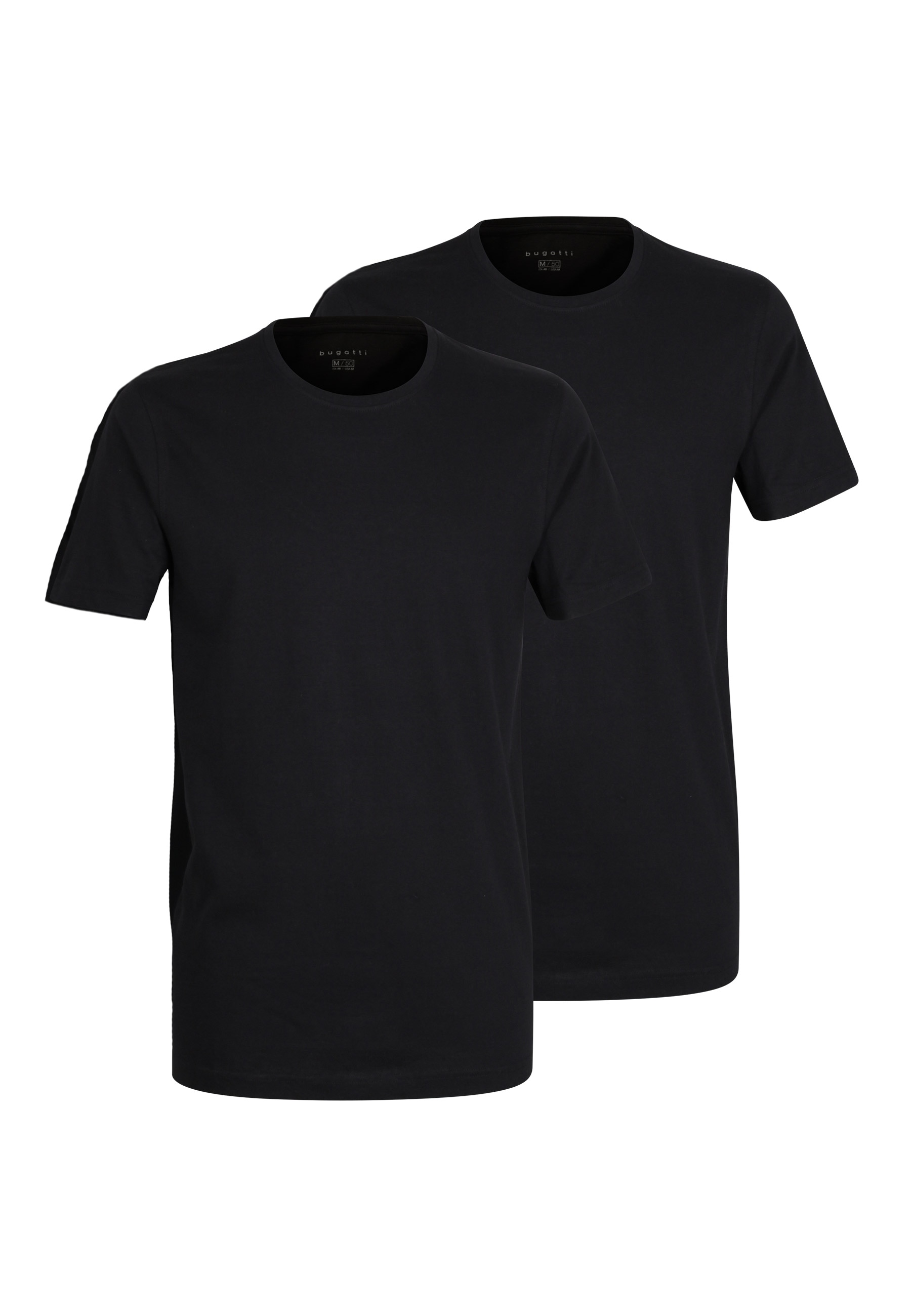 bugatti T-Shirt »Bari«, Rundhalsausschnitt, Kurzarm, basic, Baumwolle, weich, bequem
