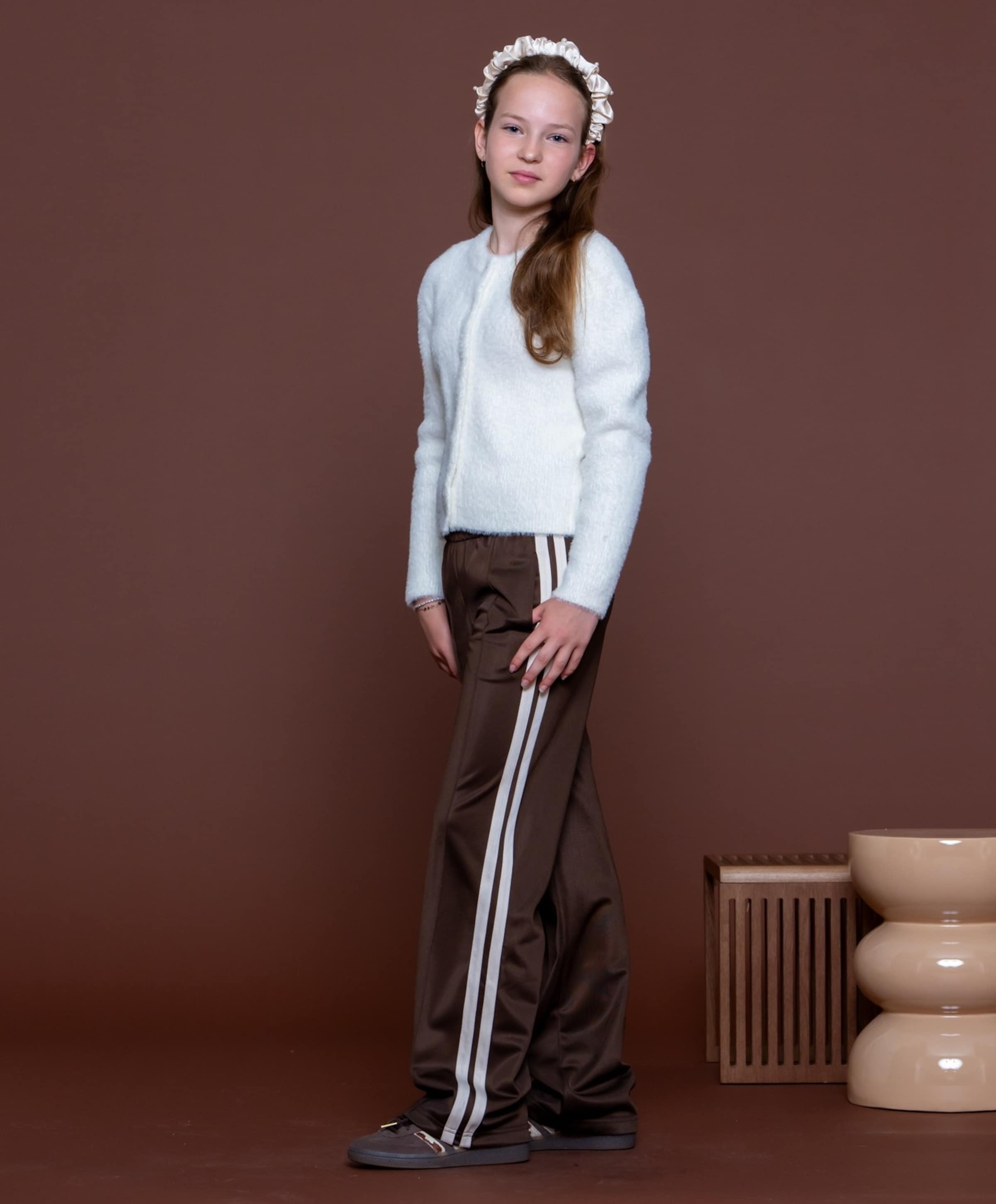 Geisha Trackpants meisjes broek bruin