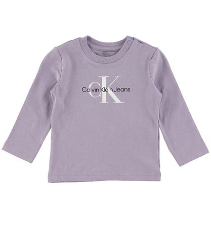 Calvin Klein Bluse - Monogramm - Rauchig Lilac