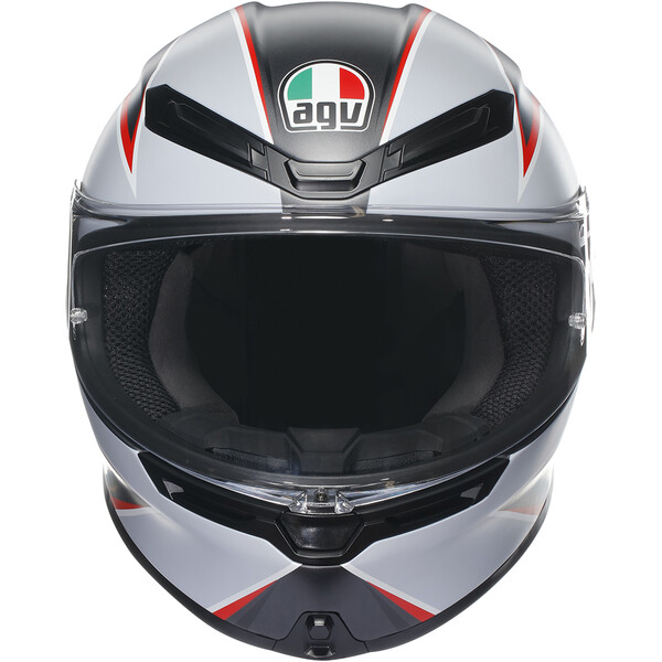 AGV - Casque K6 S Flash Gris / Noir Mat / Rouge