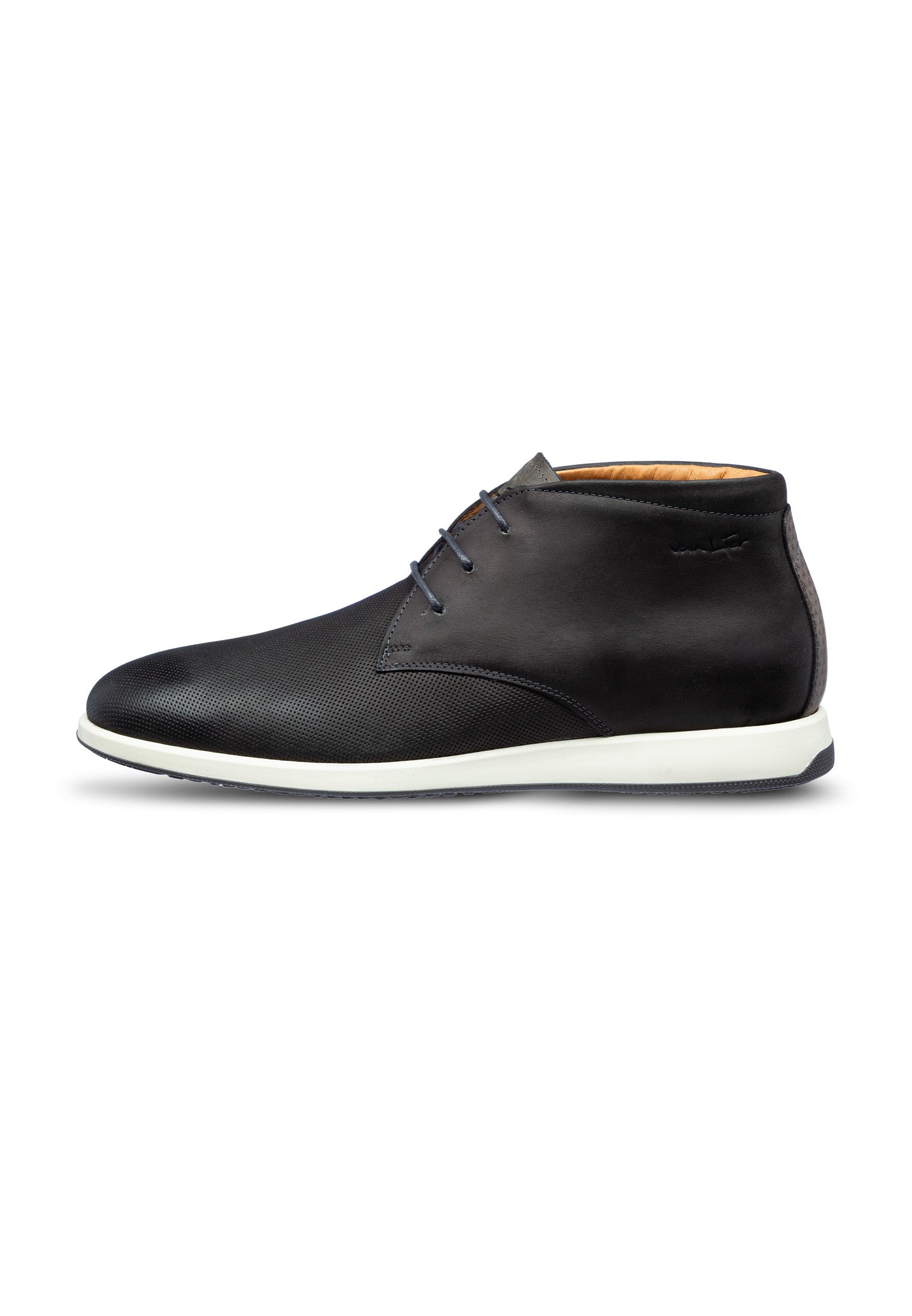Antraciet grijs nubuck Ticino halfhoge veterschoen