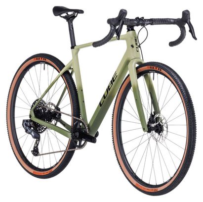 Gravel Bike Cube Nuroad C:62 SLX Sram GX Eagle AXS/Rival eTap AXS 12V 700 mm Vert Olive