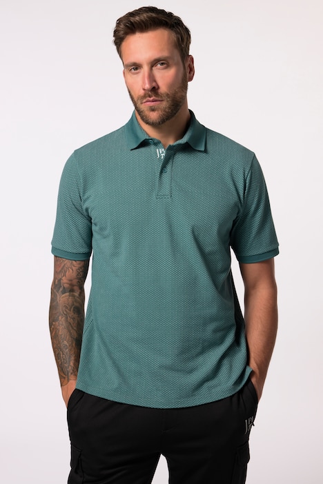JAY-PI Poloshirt, Golf, Halbarm, QuickDry, Minimal-Muster, bis 7 XL