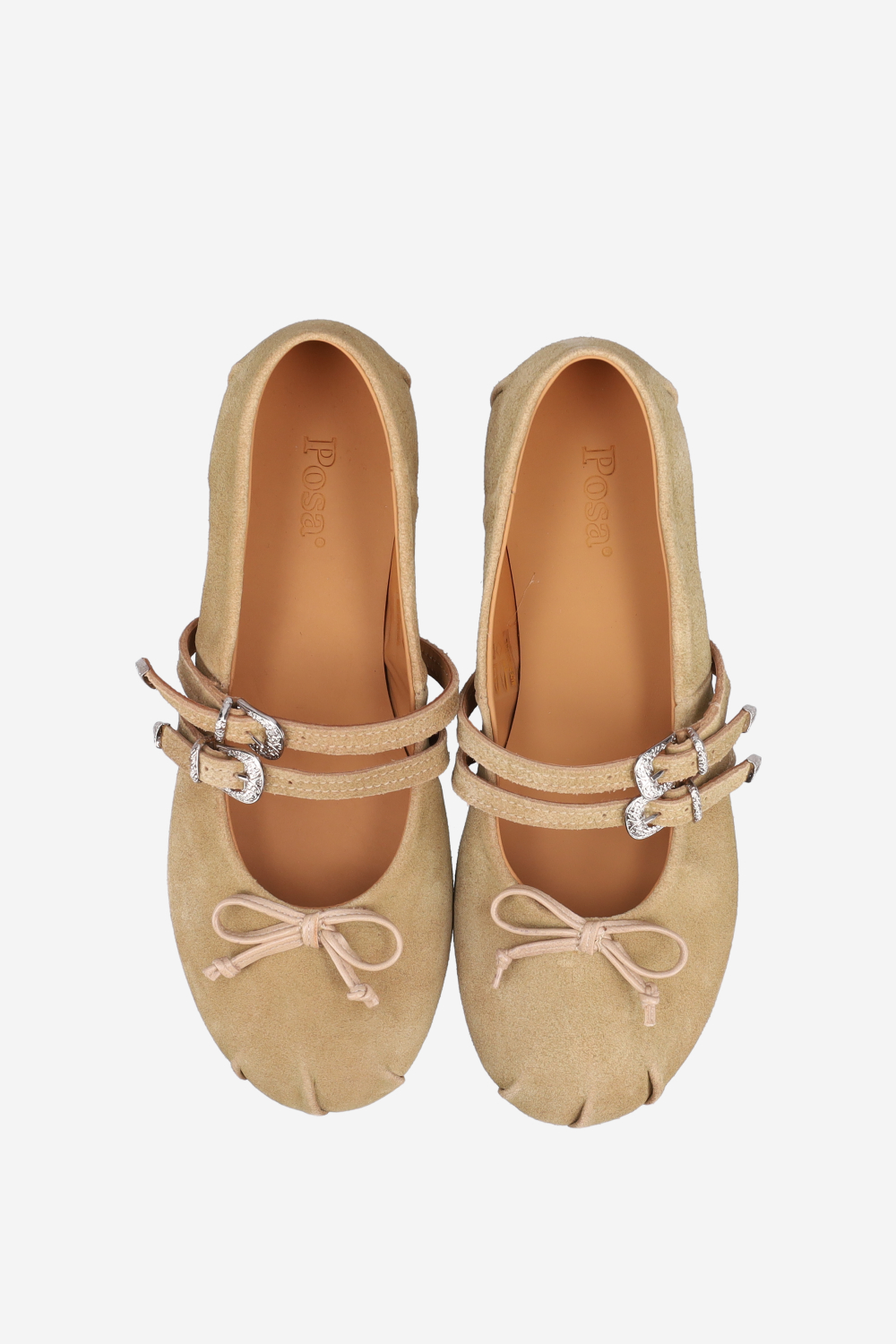 Vita suede double strap ballerinas