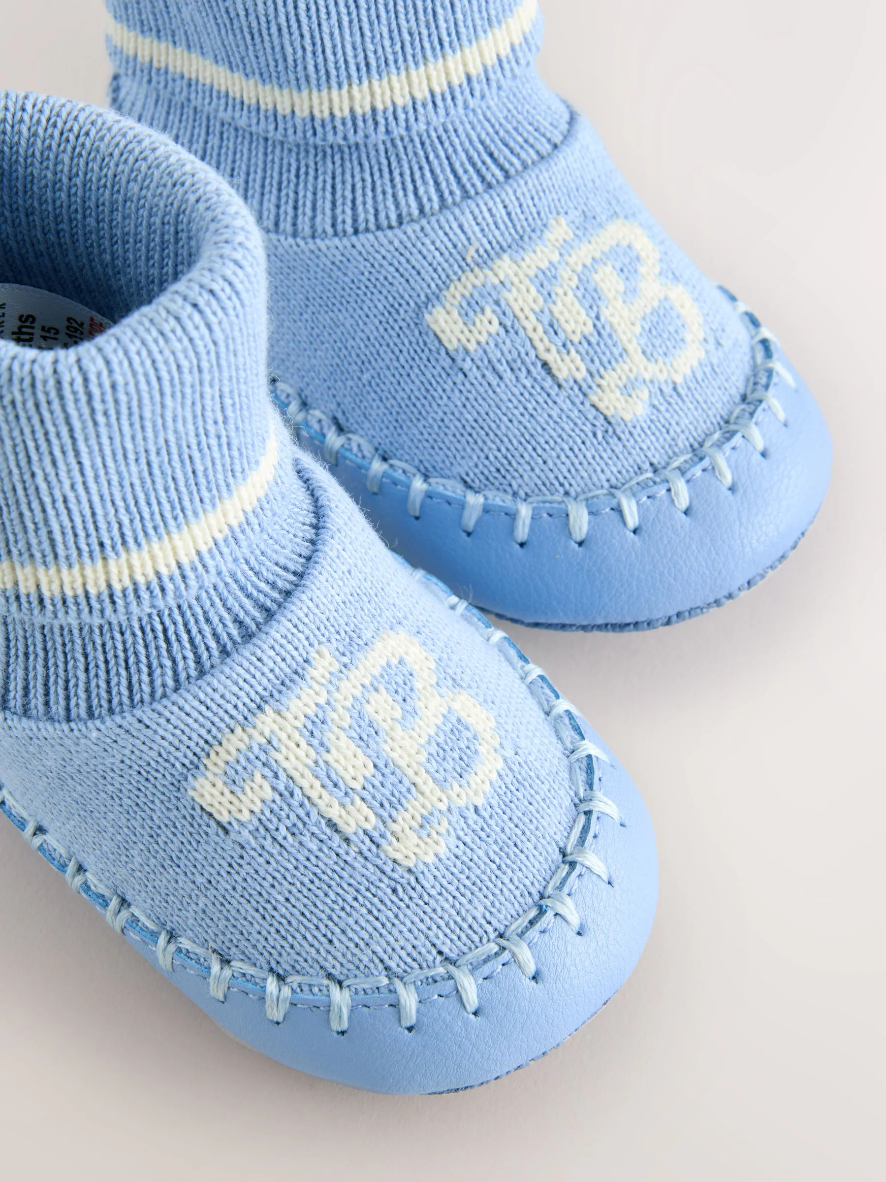 Blauw - Baker by Ted Baker Baby Boys Knitted Booties