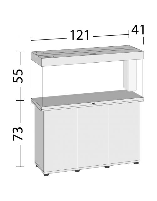 Juwel Aquarium Rio 240 Led 121x41x50 cm - Aquaria