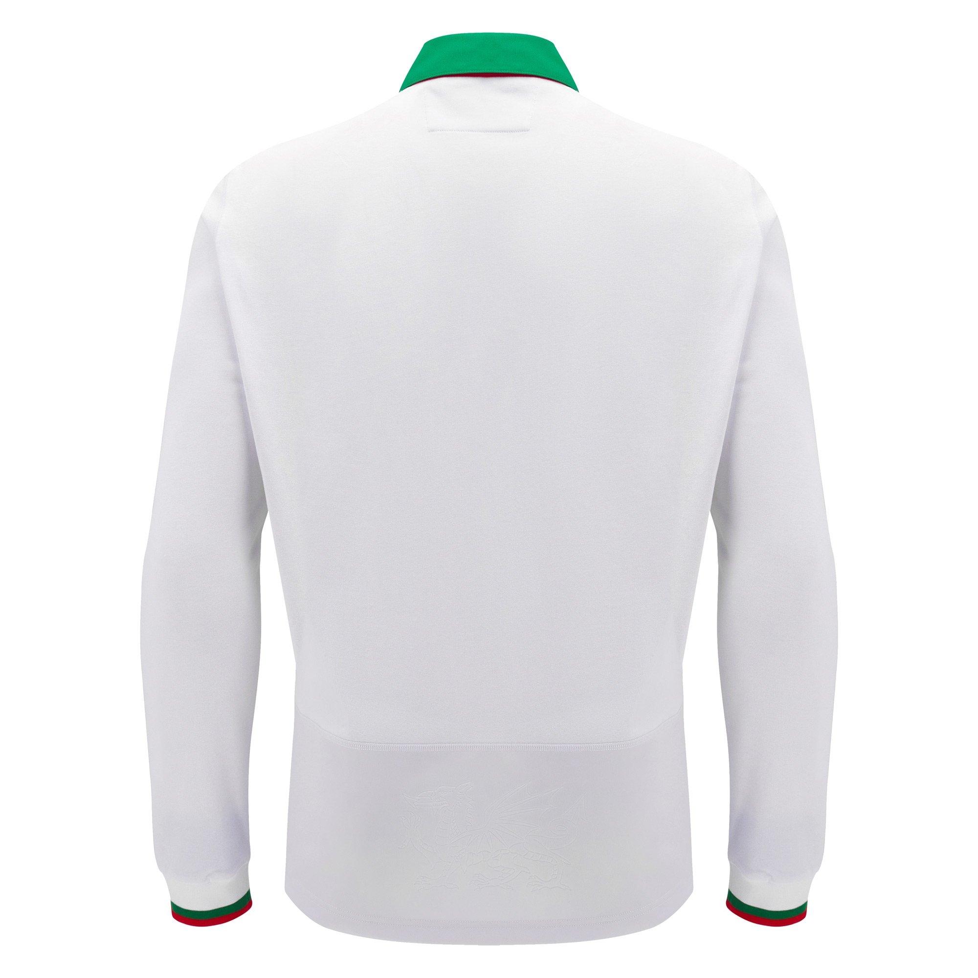 Macron Welsh Rugby Union Long Sleeve Away Shirt 2024 Adults