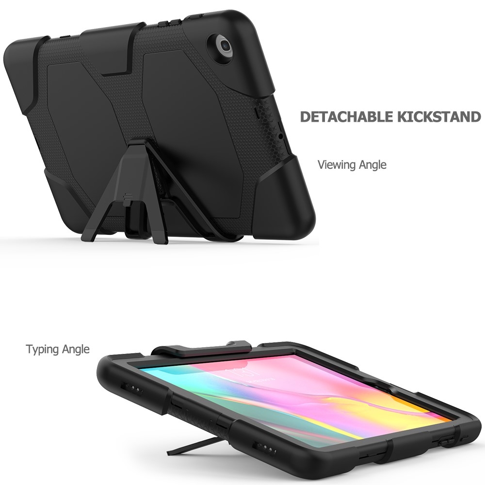 Samsung Galaxy Tab A 10.1 (2019) Outdoor Silikon Schutz Case Hülle - Schwarz