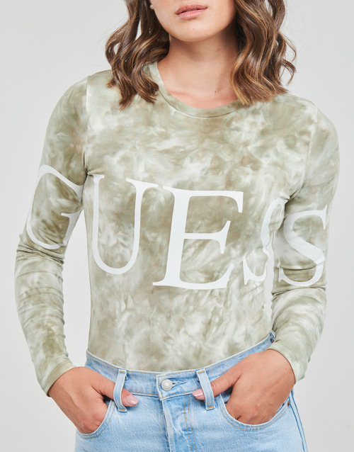 Guess - LS GUESS LOGO Kaki