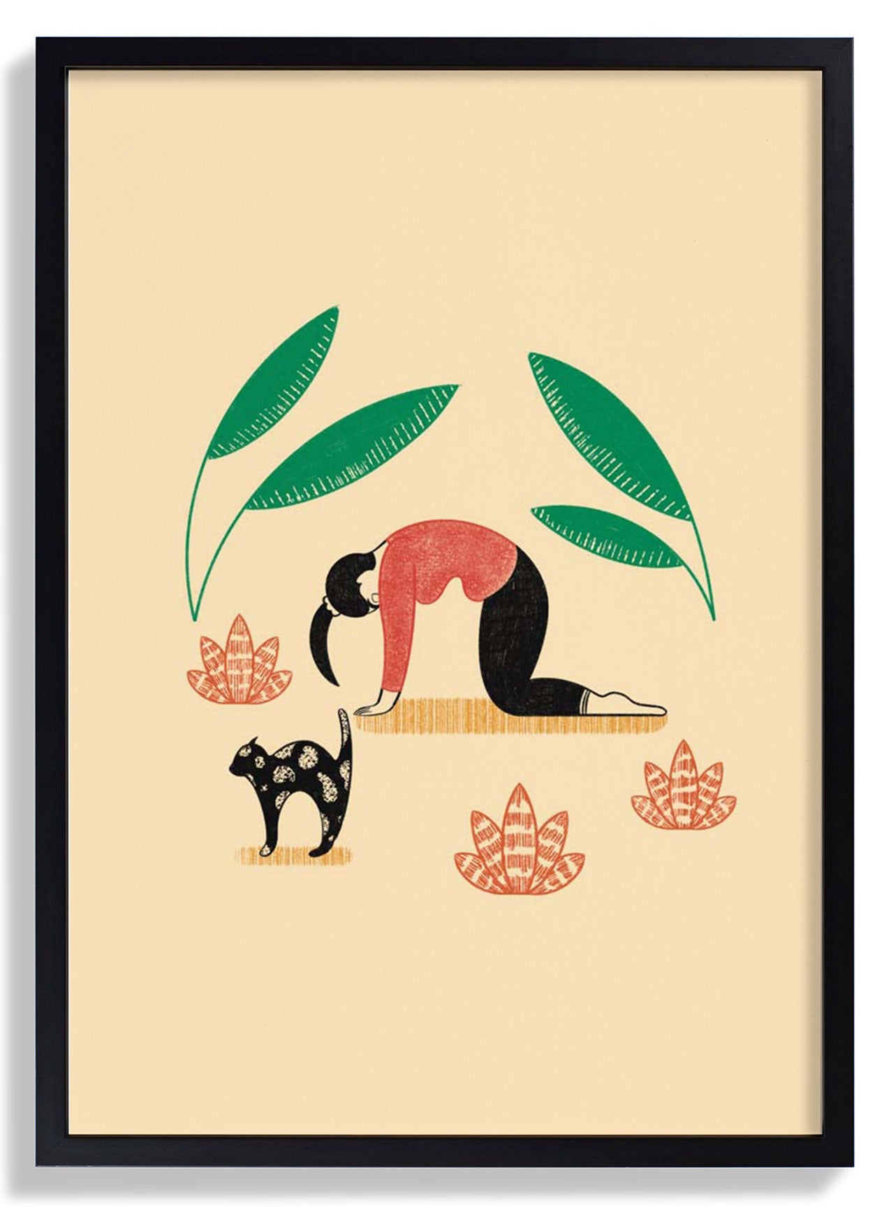 Yoga Katze Kuh von Nicole Marra
