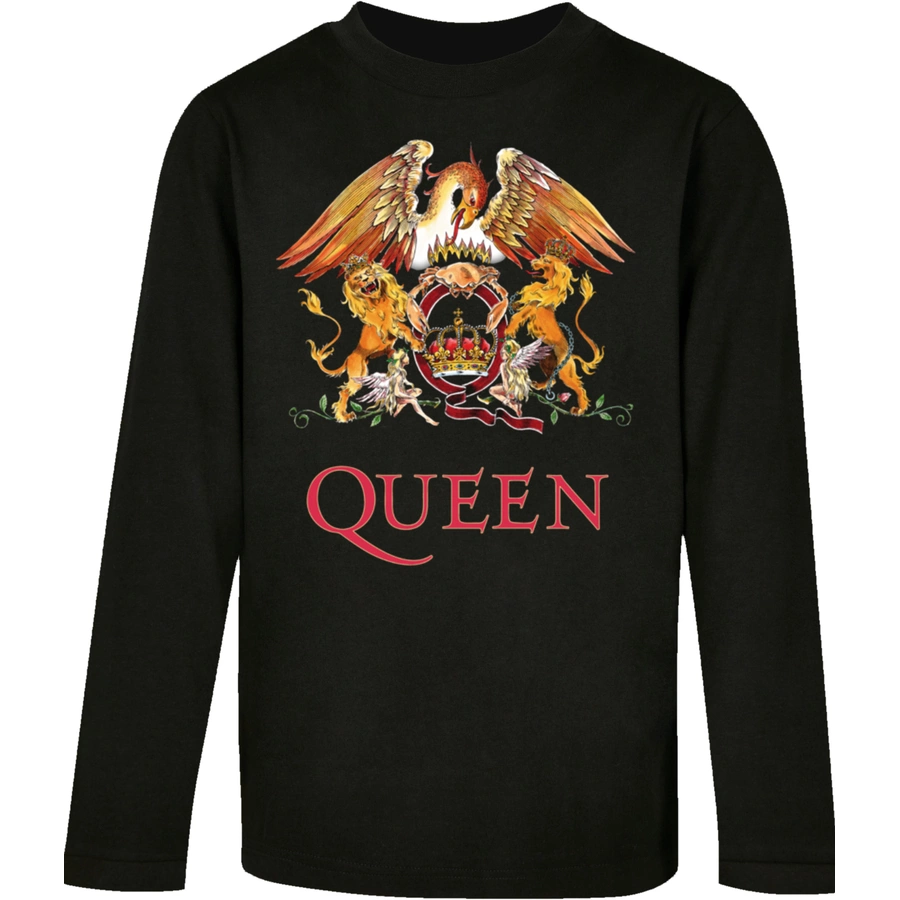 F4NT4STIC Longsleeve Shirt Queen Classic Crest schwarz