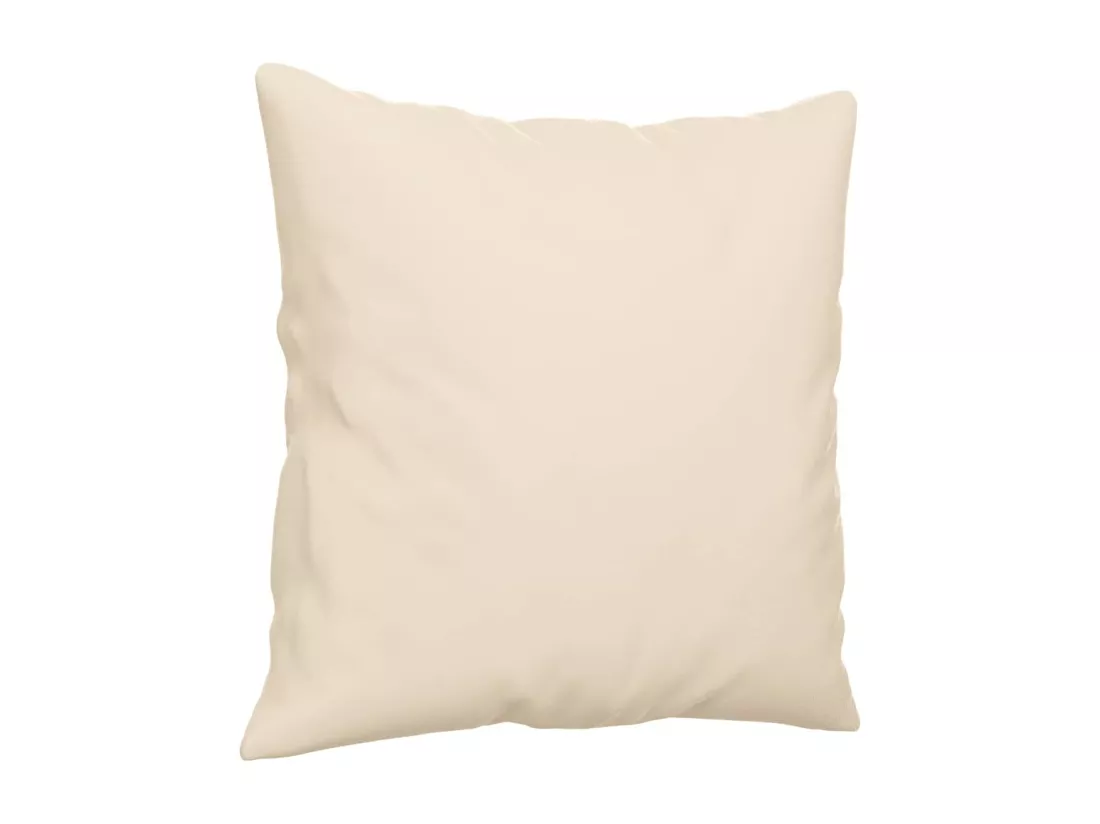 Ensemble de canapés 2 pcs avec coussins Beige Tissu microfibre