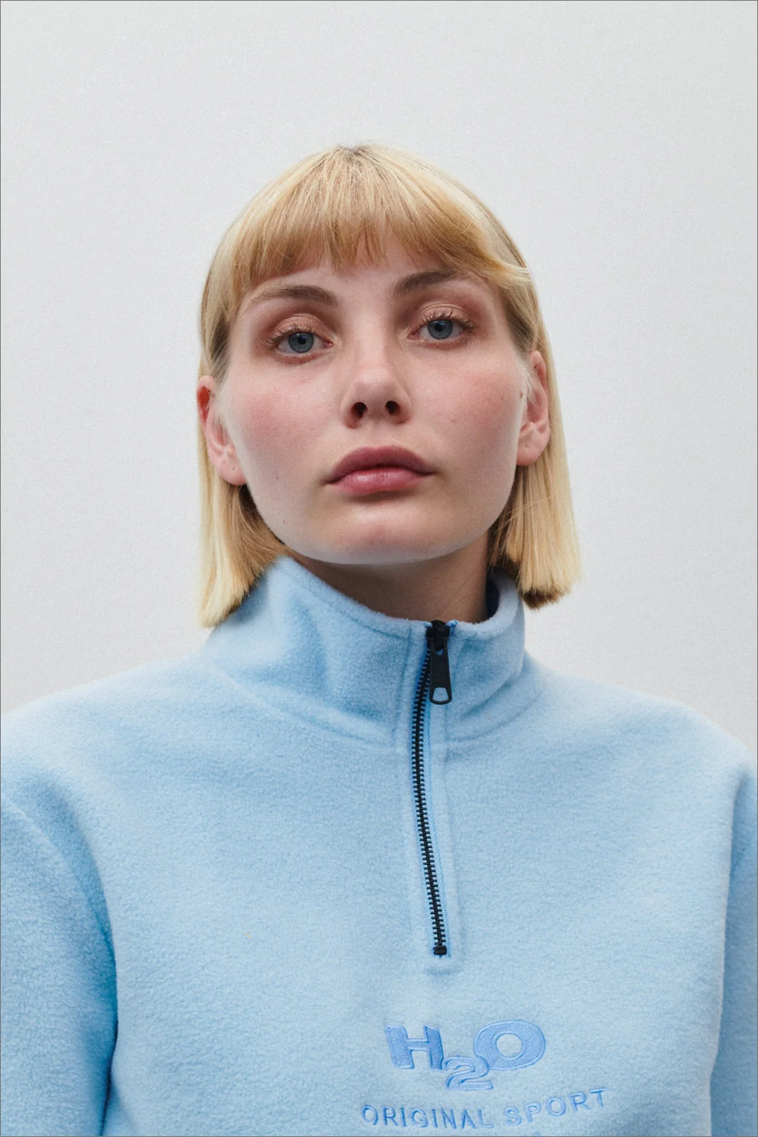 H2O Blåvand II Fleece Half Zip p baby blue