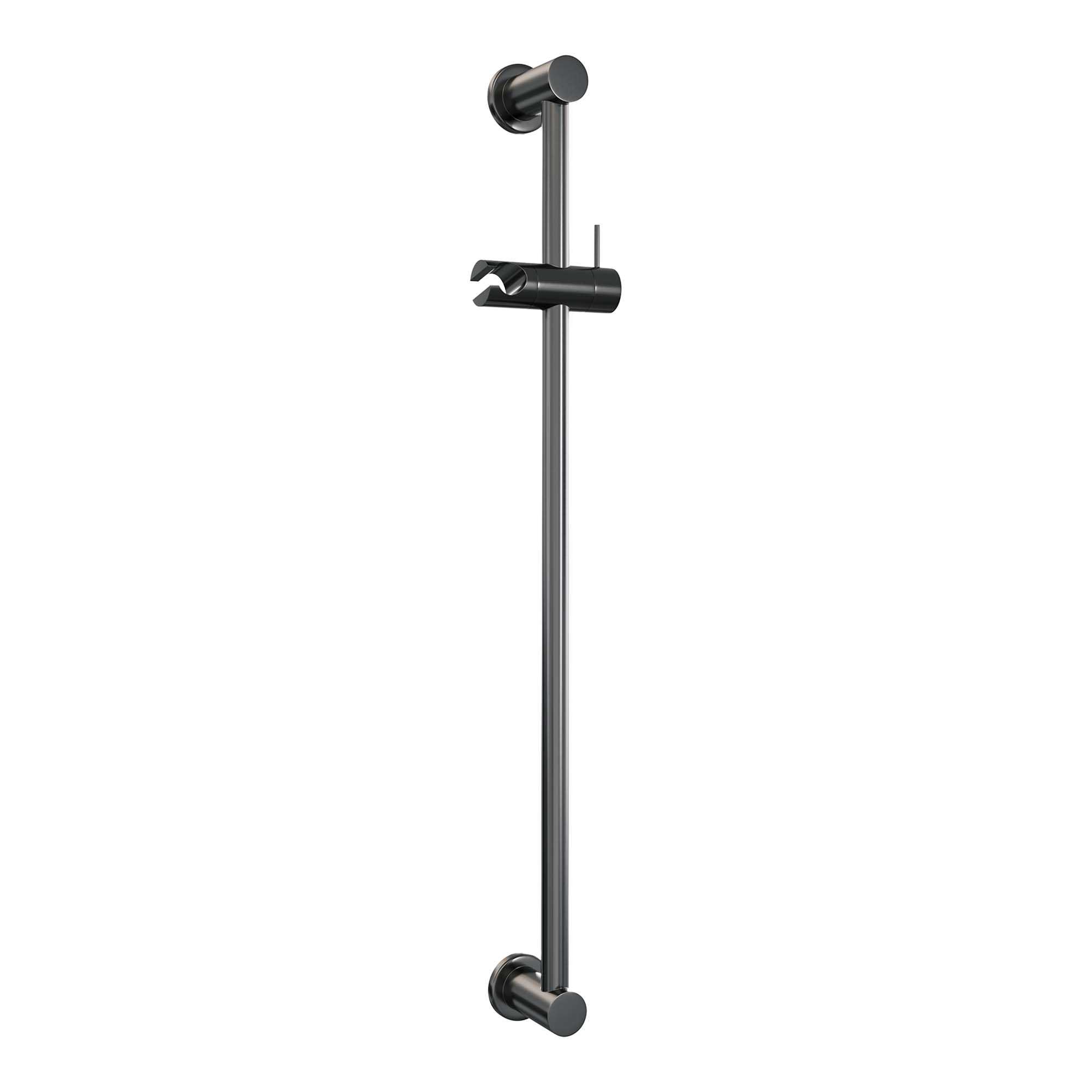 Brauer Gunmetal Carving thermostatische badkraan met glijstang en staafhanddouche gunmetal geborsteld PVD