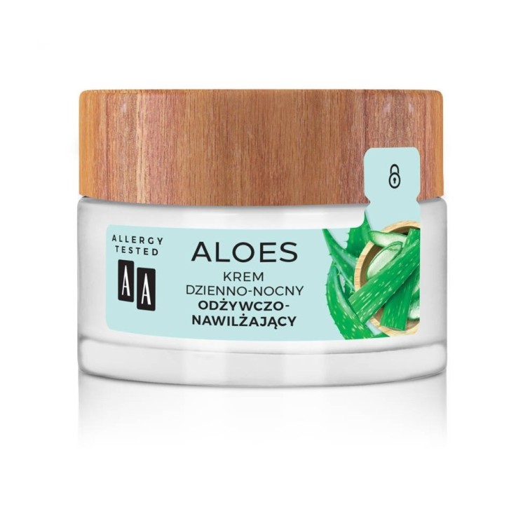 AA Aloë 100% aloe vera extract Voedende en hydraterende gezichtscrème voor dag en nacht 50 ml