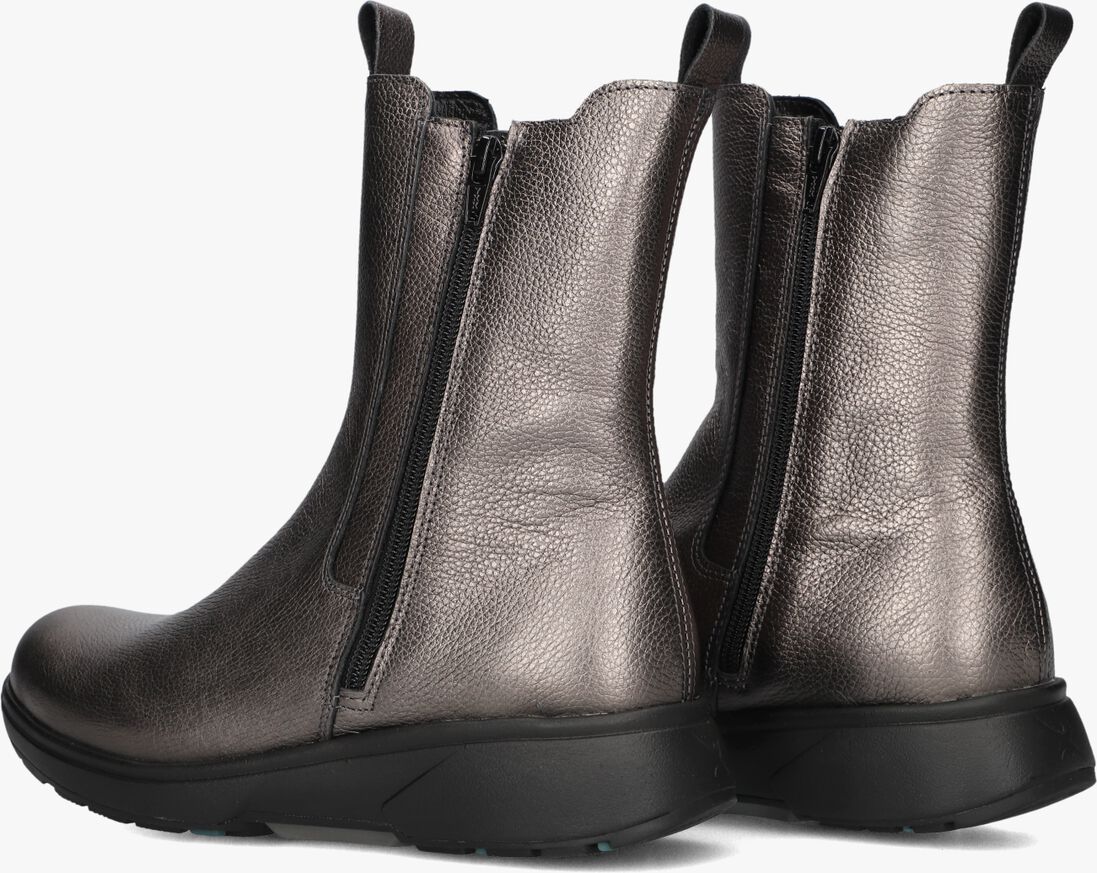 zilverkleurig xsensible enkelboots ferraro