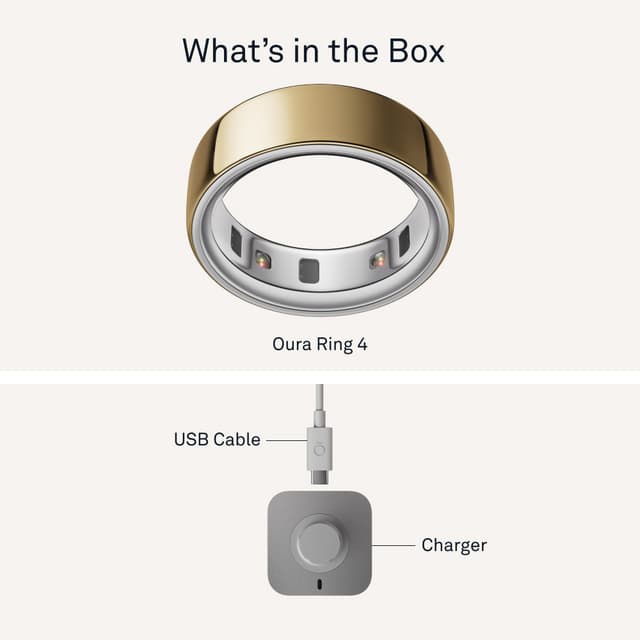 Oura Ring 4 Smart Ring størrelse 6 (guld)