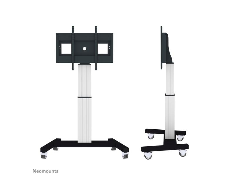 NEOMOUNTS TV-Trolley PLASMA-M2500 Silber Mobiler Bodenständer mit elektrischer Höhenverstellung für Displays und TVs von 42