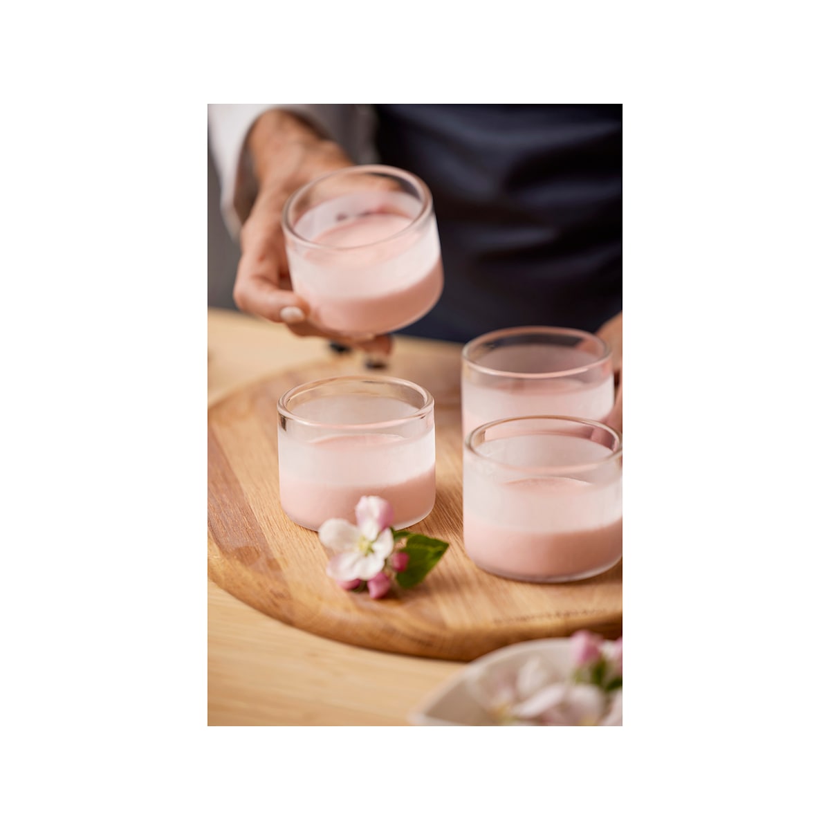 Blomsterbergs Dessert glass Dia 8 x 6 cm 4 pcs Clear