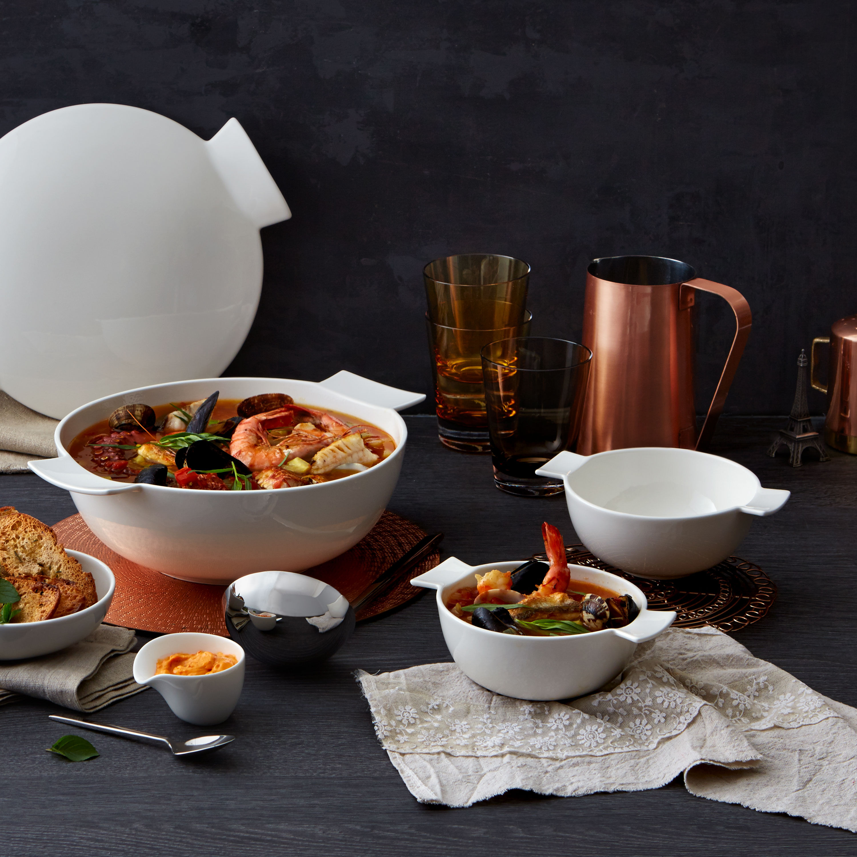 Soup Passion Tureen White, 19.8 oz, Premium Porcelain