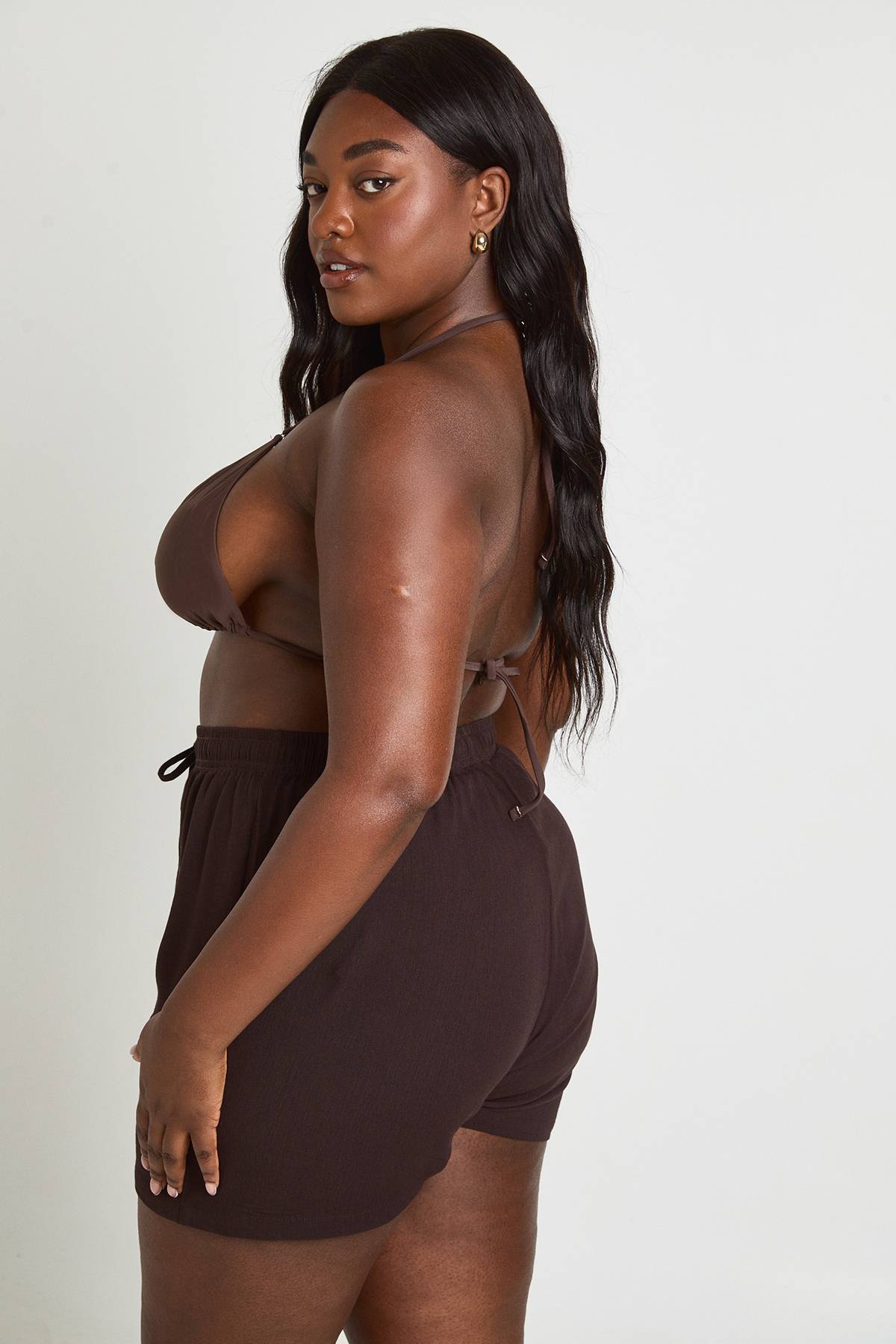 boohoo Short Aspect Lin Plus Essentials
