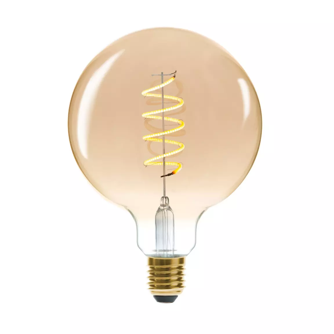 Ampoule lumineuse Glode torsadé Ambre