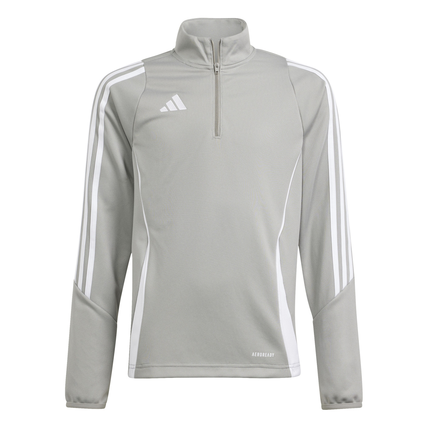adidas Tiro 24 Trainingspak 1/4-Zip Kids Lichtgrijs Zwart Wit