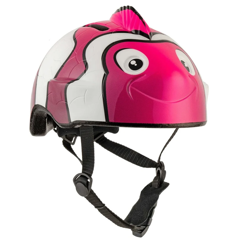 Crazy Safety - Cykelhjelm til børn - Pink klovnefisk (49-55 cm)