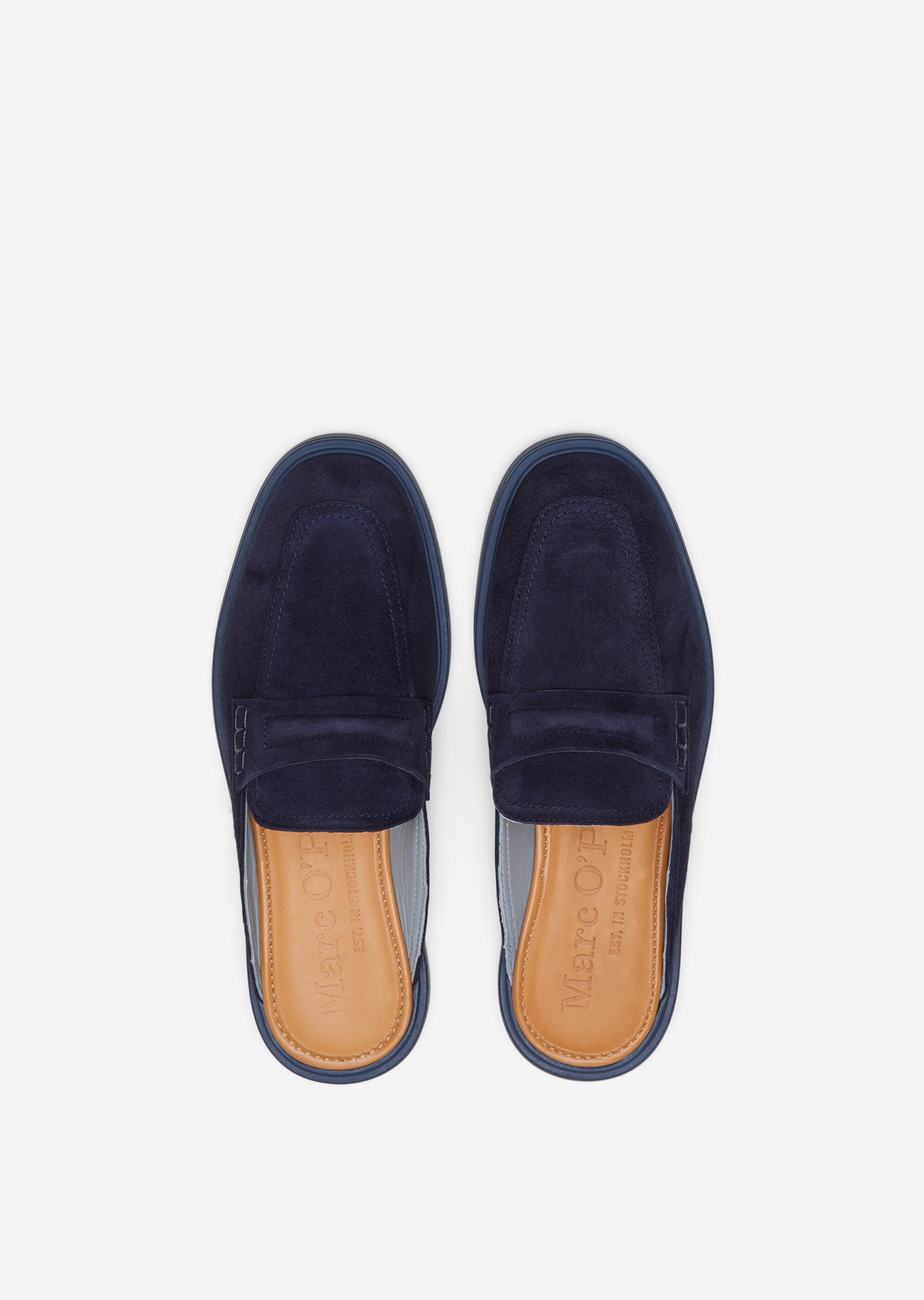 Mule aus Velours-Ziegenleder