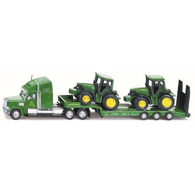 Siku 1837 - Tieflader mit John Deere Traktoren