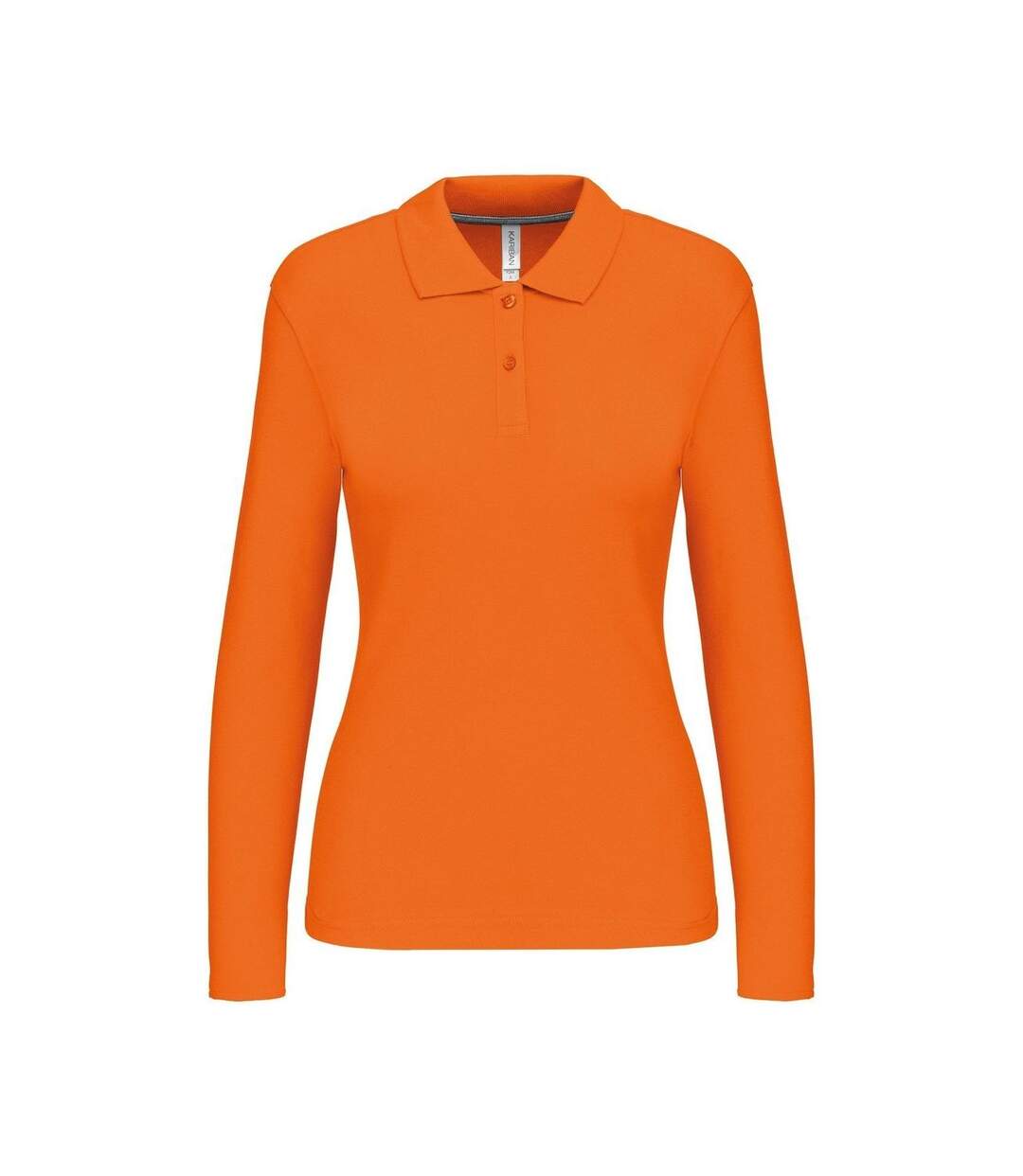 Polo manches longues - Femme - K244 - orange