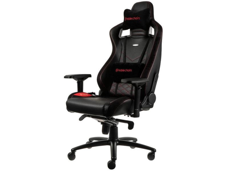 noblechairs Gaming-Stuhl EPIC Schwarz/Rot Besonders bequemer Computersessel
