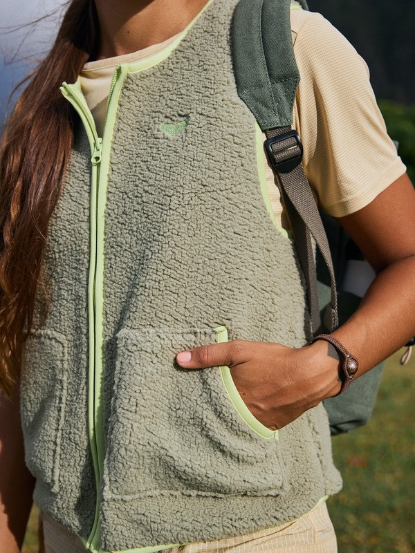 Boundless Spirit Veste sans manches en polaire Vert Femme