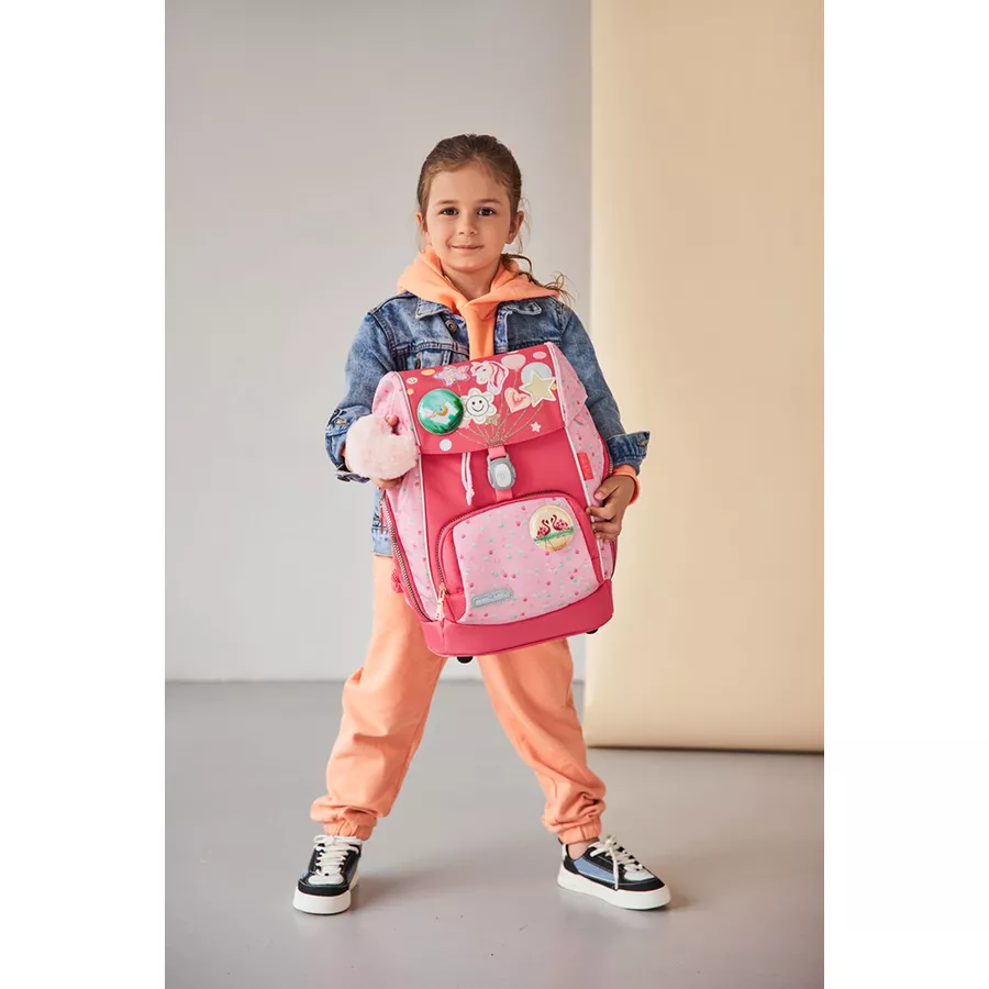Belmil Schulranzen Premium Comfy Plus Set 5-teilig Rose Quartz