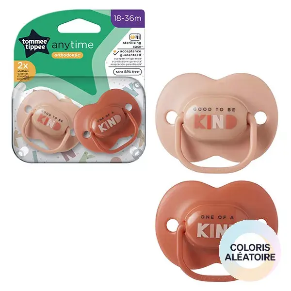 Chupeta Tommee Tippee Closer To Nature Classic, unissex, 18-36 meses, pacote com 2 unidades