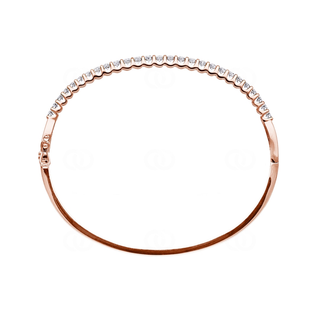 2.00 Karat Diamantarmreif oval 750/18 K Roségold