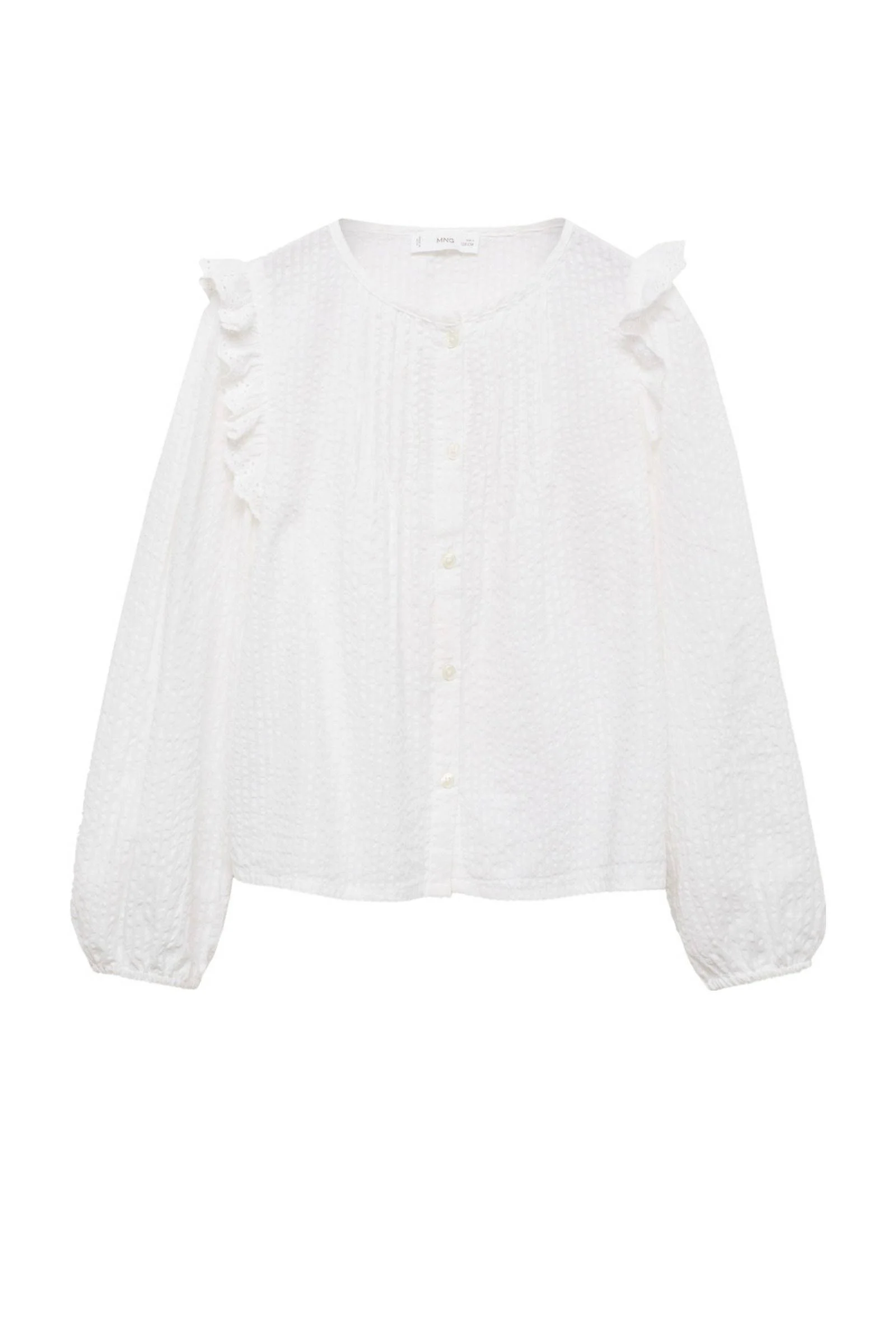 Mango Kids blouse lichtbeige
