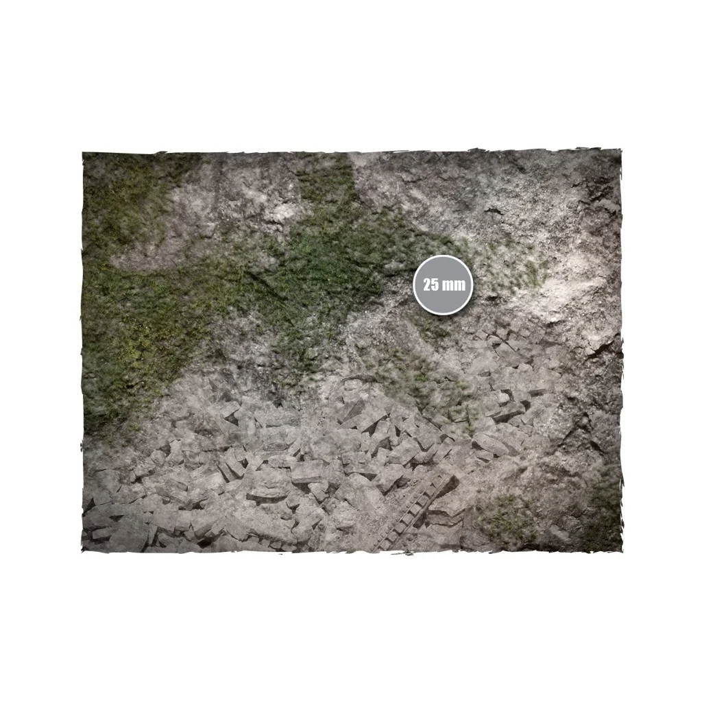 Terrain Mat Mousepad - Medieval Ruins - 120x120