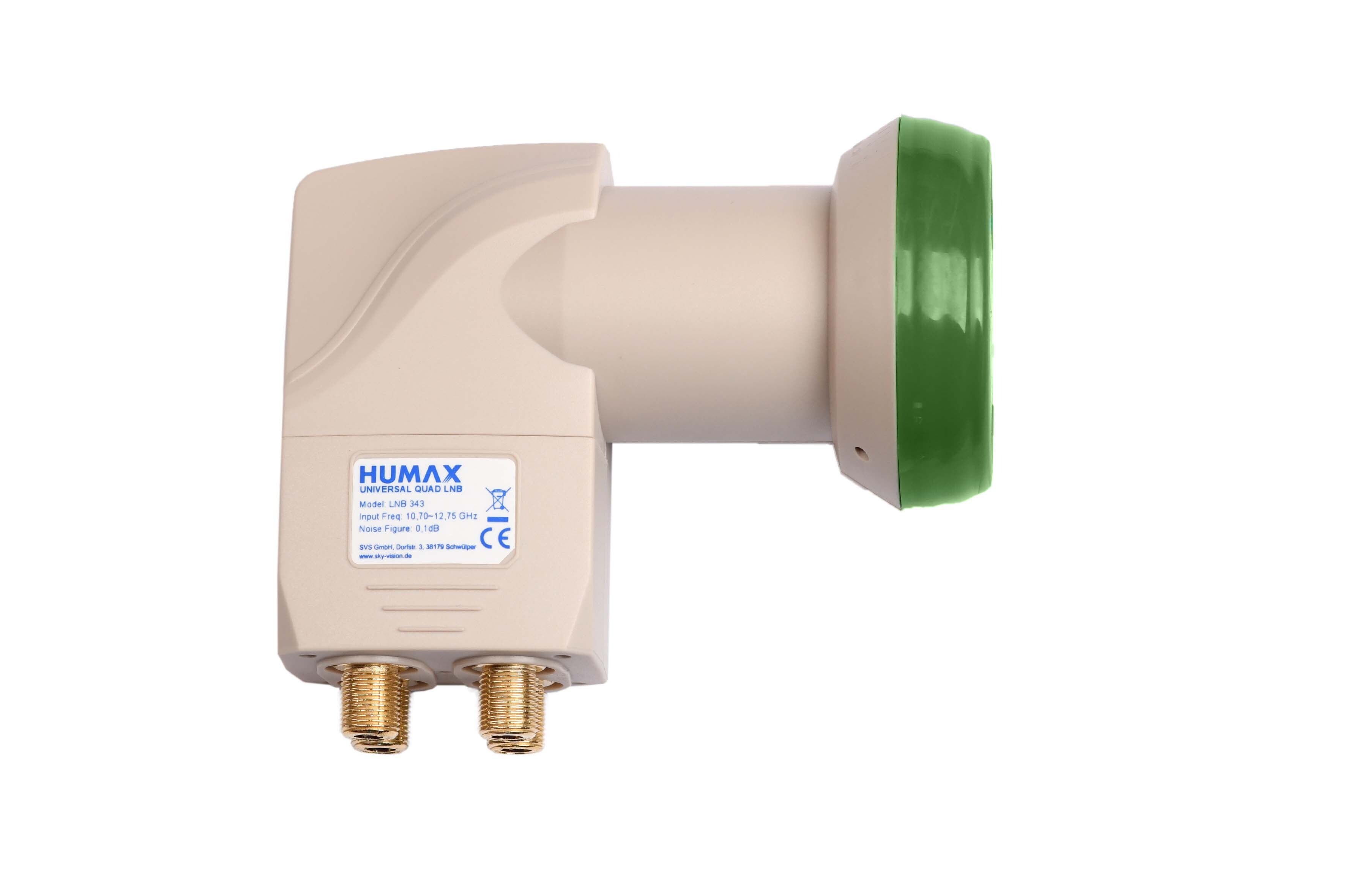Humax Green Power Quad-LNB, LTE-Filter, geringe Stromaufnahme