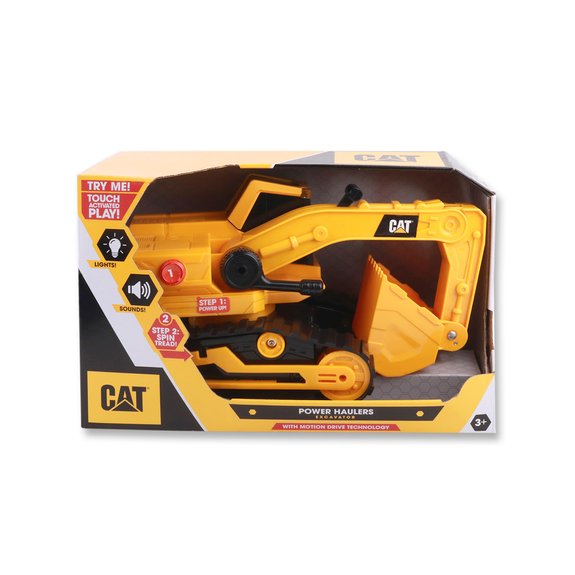 Excavatrice plastique CAT 30 cm Sons et lumières