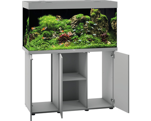 JUWEL Rio 350 SBX aquariumcombinatie met ledverlichting, verwarming, filter en grijze kast