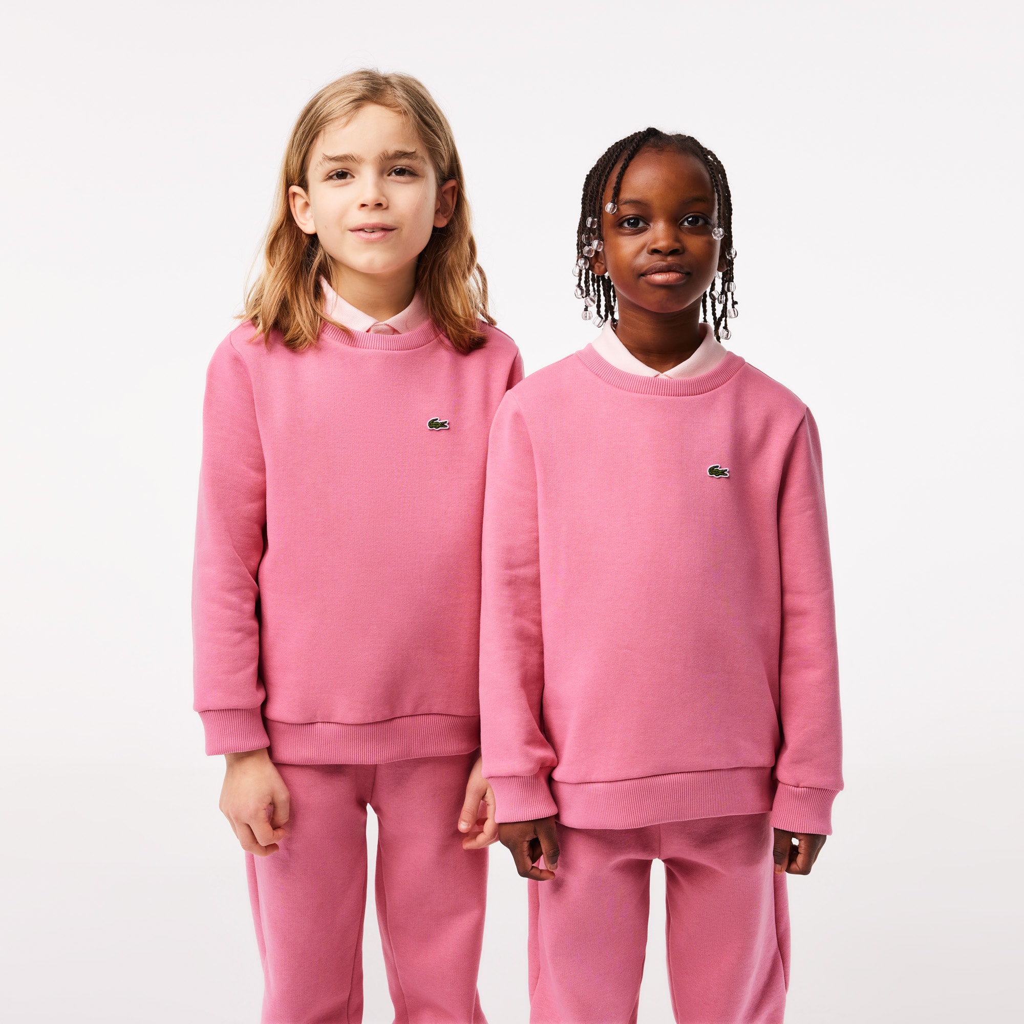Sweatshirt enfant Lacoste en molleton de coton biologique Pullovers & Sweatshirts - Rose - Lacoste - Enfant