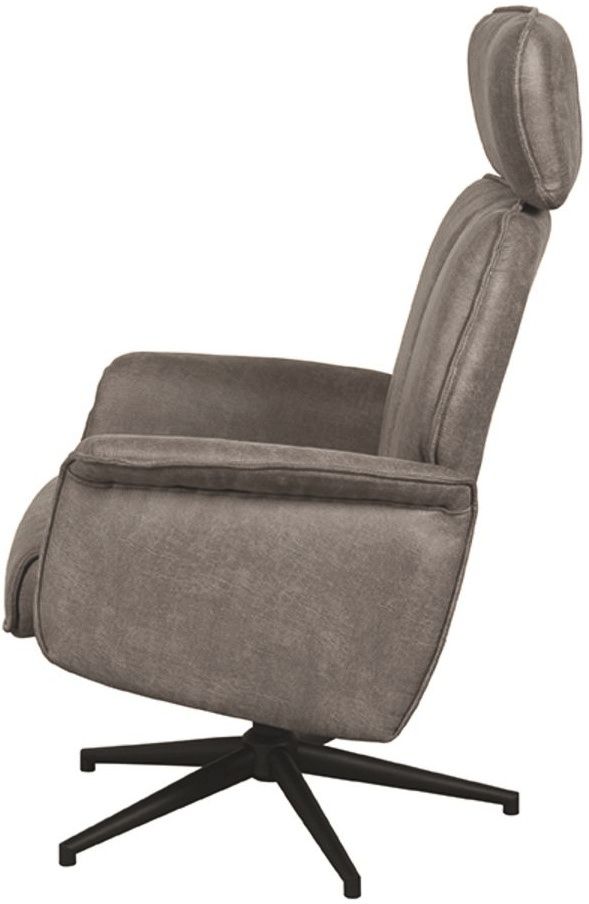 Relaxfauteuil Taupe Micro Suede CH-73.017 Verdal B77 x D79 x H109 cm