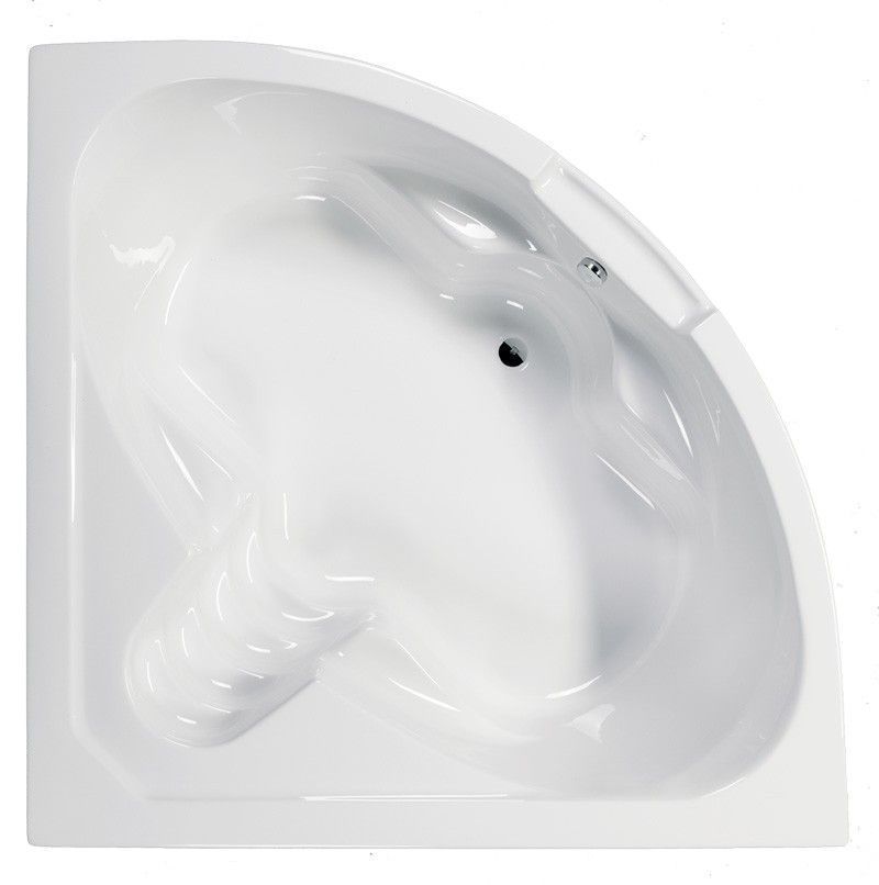 SCHADEMODEL: Badstuber Riviera hoekbad 140x140cm wit