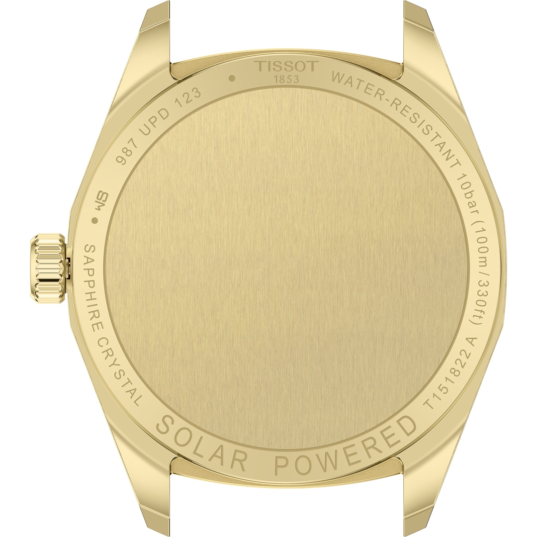 Tissot PRC 100 Solar Quartz 34mm Goldig