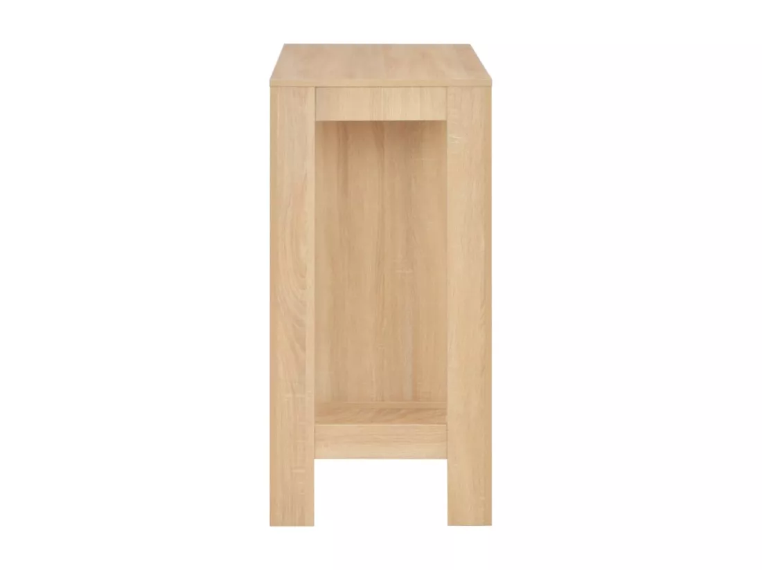 Table de bar avec étagère Chêne 110x50x103 cm