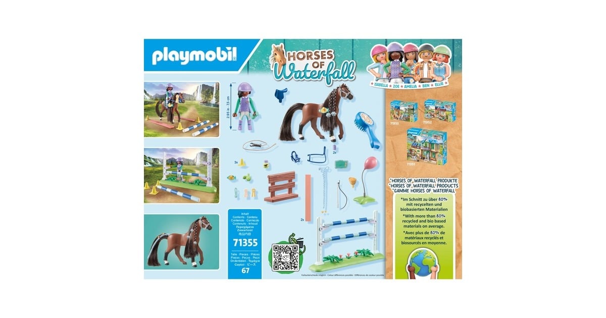 PLAYMOBILHorses of Waterfall - Zoe en Blaze speelset Constructiespeelgoed  (71355)